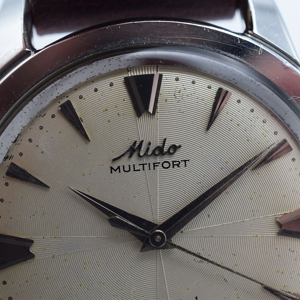 GENTLEMAN'S MIDO MULTIFORT POWERWIND RARE DIAL, REF. 3906, CIRCA. 1950S, AUTOMATIC MIDO CAL. 917P, - Image 5 of 9