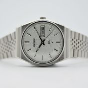 GENTLEMAN'S SEIKO LORD MATIC AUTOMATIC STARDUST DIAL, REF. 5606-8070, CIRCA. 1976, 35MM STEEL WATCH,