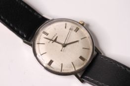 VINTAGE LONGINES DRESS WATCH, silver dial, baton hour markers, 32mm stainless steel case, inner case