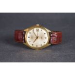 VINTAGE 18CT LONGINES AUTOMATIC ULTRA - CHRON WRISTWATCH, circular quartered dial with block hour