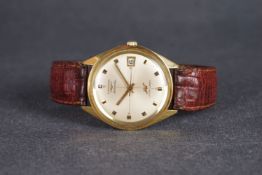 VINTAGE 18CT LONGINES AUTOMATIC ULTRA - CHRON WRISTWATCH, circular quartered dial with block hour