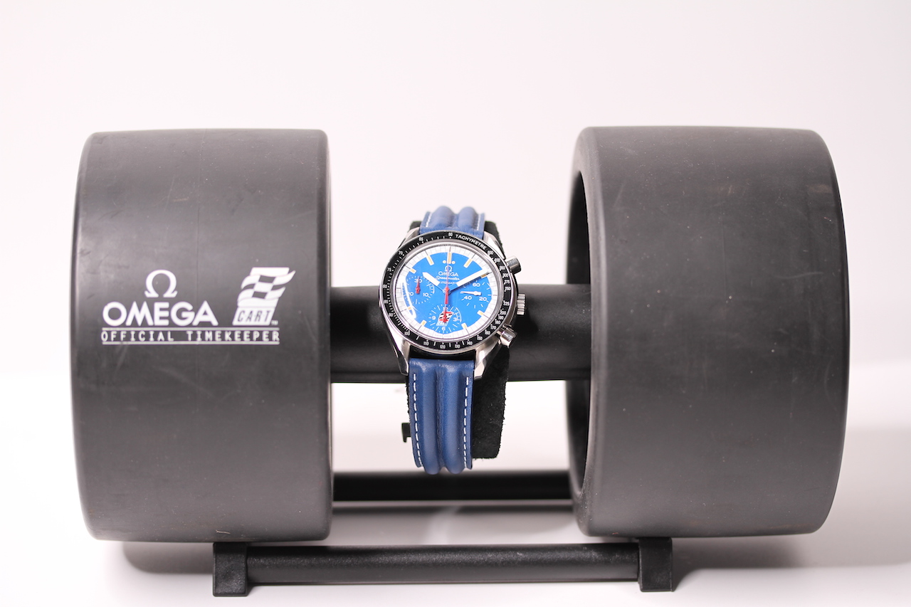 LIMITED EDITION OMEGA SPEEDMASTER INDY CART 500 WITH BOX CIRCA 1997 REFERENCE 175.0032.1/33.1,