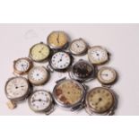 *TO BE SOLD WITHOUT RESERVE*Group of trench watches, 6 x ladies 7 x gents, One of which is large