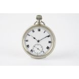 VINTAGE LIMIT POCKET WATCH, circular white dial with black roman numerals hour markers and hands,