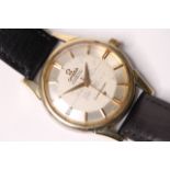 VINTAGE OMEGA AUTOMATIC CHRONOMETER CONSTELLATION 1960S PIE PAN, circular quarted dial, gilt baton