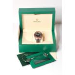 2020 UNWORN ROLEX OYSTER PERPETUAL DATE GMT-MASTER II ROOT BEER REFERENCE 126711CHNR FULL SET, black