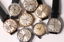 *TO BE SOLD WITHOUT RESERVE*Group of 8 vintage dress watches, 1-Precimax watch, 17 jewel with
