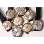 *TO BE SOLD WITHOUT RESERVE*Group of 8 vintage dress watches, 1-Precimax watch, 17 jewel with