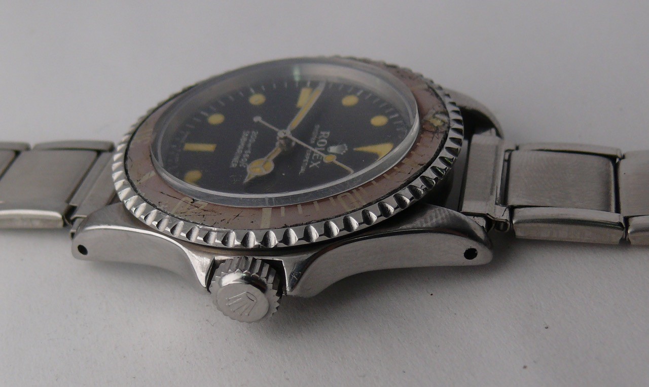 GENTLEMENS VINTAGE ROLEX SUBMARINER WRISTWATCH REF 5512 CIRCA 1963, Pointed Crown Guard, case back - Image 9 of 11