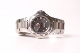 TAG HEUER PROFESSIONAL 200M REFERENCE WL1111, grey dial, dot hour markers, rotating outer bezel,