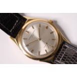 VINTAGE 18CT VACHERON & CONSTANTIN GENEVE DRESS WATCH, silvered circular dial, baton hour markers,