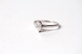 0.50ct marquise cut diamond ring, in 18ct white gold , estimated diamond grade G/H - Vs,Si, new