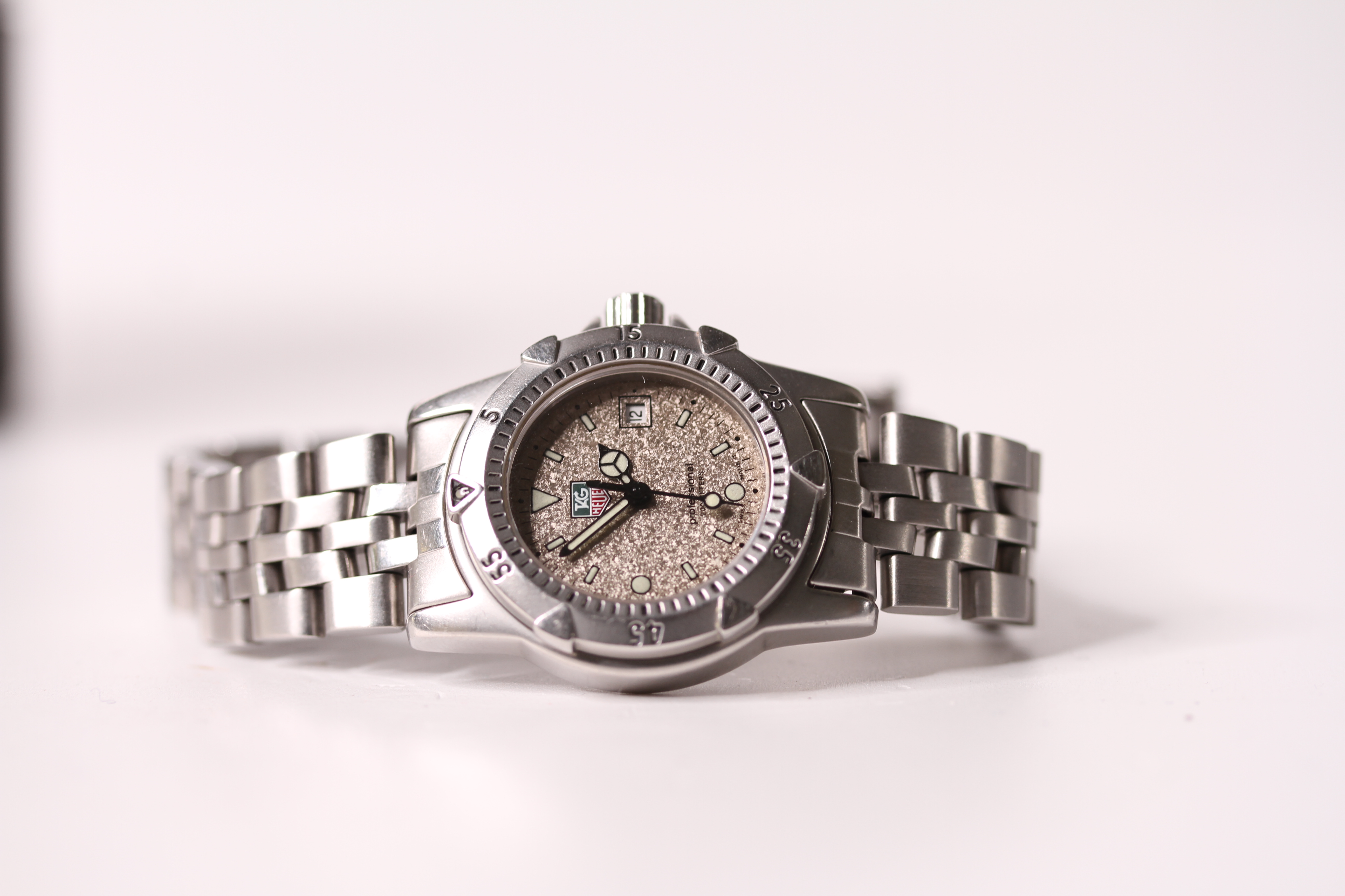 LADIES TAG HEUER PROFESSIONAL 'STAR DUST' REFERENCE WD1411-PO WITH BOX AND PAPERS, unusual star dust - Image 2 of 2