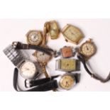 *TO BE SOLD WITHOUT RESERVE*Group of 9 ladies watches circa 20s/30s