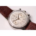 VINTAGE OGIVAL 1960S CHRONOGRAPH, circular two tone dial, Arabic numerals, twin register, multiple