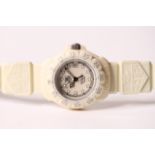 LADIES VINTAGE TAG F1 PROFESSIONAL 200M REFERENCE 361.508, white dial,white rotating outer bezel,