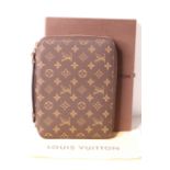 Louis Vuitton Zippy Organiser, monogram canvas, red lining, gold colour detailing, comes with a