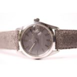 VINTAGE TUDOR OYSTER DATE REFERENCE 7992/0 CIRCA 1960S, circular grey dial, baton hour markers,
