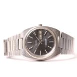 VINTAGE OMEGA SEAMASTER AUTOMATIC REFERENCE 166.0216, grey dial with white baton hour markers, day