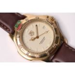 TAG HEUER PROFESSIONAL 200M GOLD PLATED REFERENCE 994.706K, off white dial, luminous hour markers,