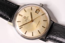 VINTAGE OMEGA AUTOMATIC SEAMASTER REFERENCE 166.002, circular dial with gilt dagger hour markers,