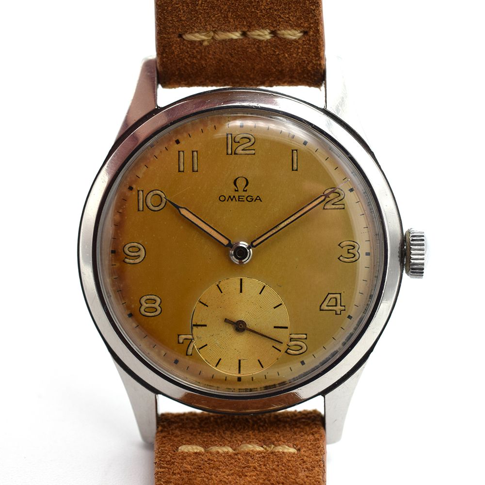 GENTLEMAN'S OMEGA TROPIC DIAL, REF. 2622-1, MANUALLY WOUND OMEGA CAL. 265, CIRCA. 1947, 35MM STEEL - Image 4 of 10