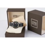 GENTLEMENS HTD HOROLOGICAL TOOLS DEPARTMENT CHRONOGRAPH WRISTWATCH W/ BOX & PAPERS, circular twin