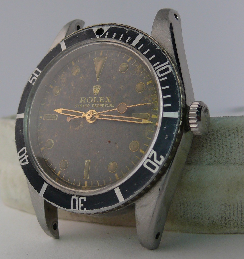 Vintage 1955 Rolex Submariner BREVET + 6205. Both numbers clearly legible. Original dial and hands - Image 13 of 21