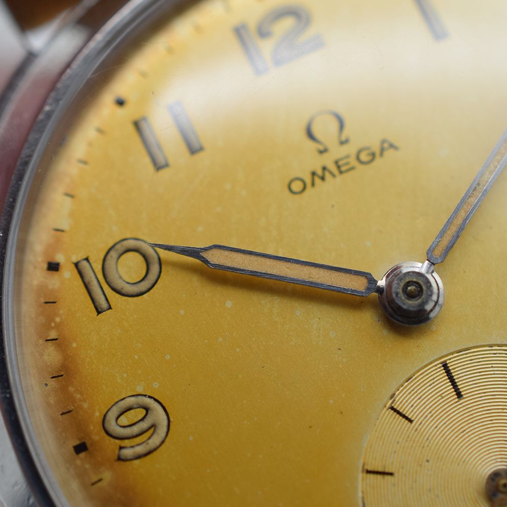 GENTLEMAN'S OMEGA TROPIC DIAL, REF. 2622-1, MANUALLY WOUND OMEGA CAL. 265, CIRCA. 1947, 35MM STEEL - Image 6 of 10