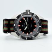 GENTLEMAN'S RODANIA DIVER, 1960S, REF. 2667.2, AUTOMATIC AS CAL. 2066, 37MM, matte black dial with