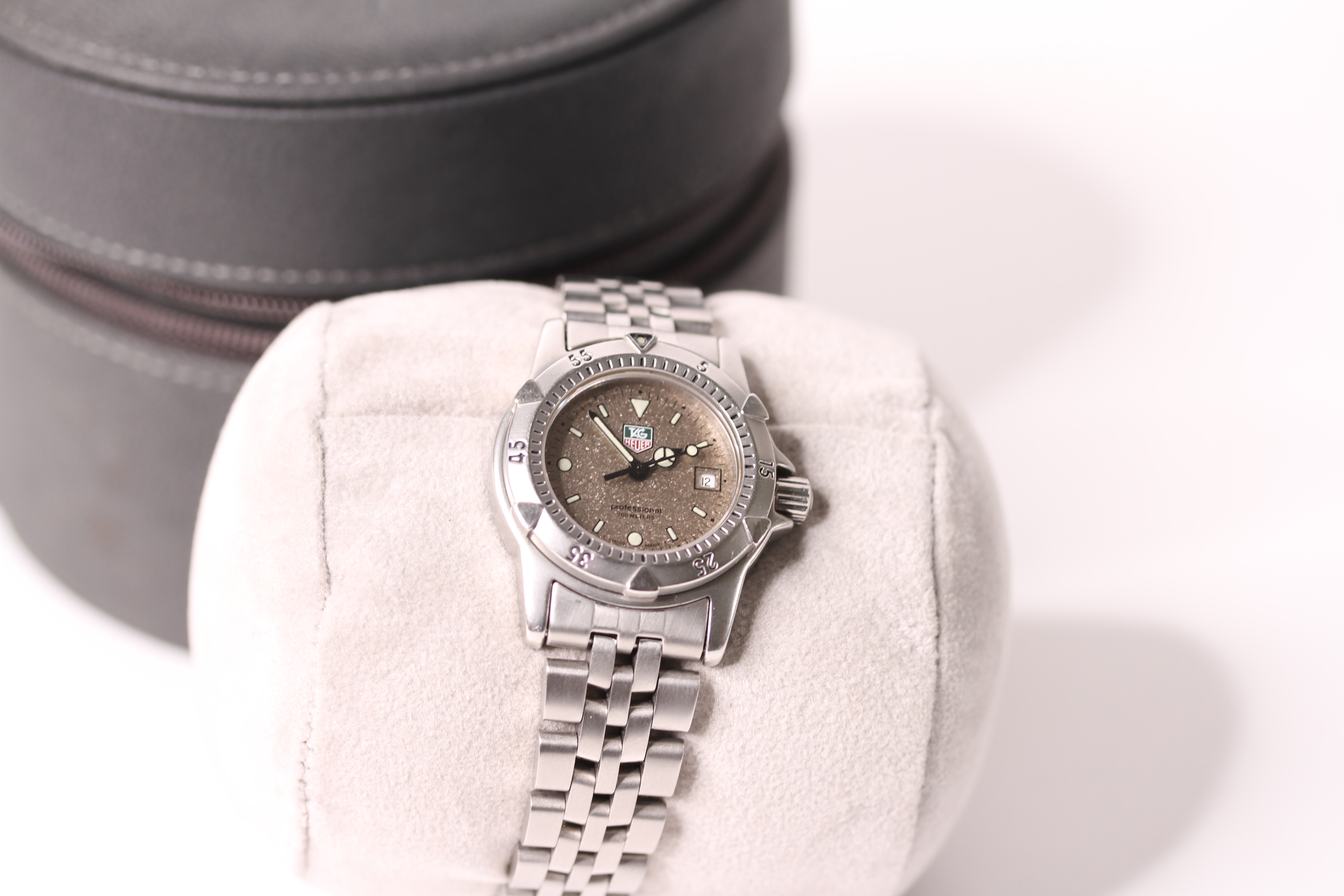 LADIES TAG HEUER PROFESSIONAL 'STAR DUST' REFERENCE WD1411-PO WITH BOX AND PAPERS, unusual star dust