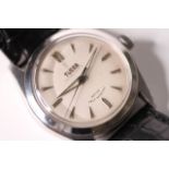 VINTAGE 1960s TUDOR OYSTER PRINCE REF 7809, circular white dial, silver arrow head hour markers,