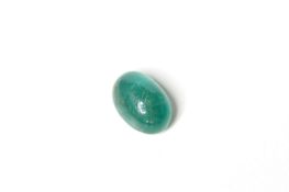 2.14ct Emerald Cabochon, approximately 9x7mm