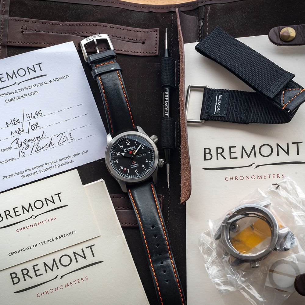 GENTLEMAN'S 2013 BREMONT MARTIN BAKER MBII BLACK, AUTOMATIC BREMONT MODIFIED CAL. 11 1/4" BE-36AE - Image 3 of 10