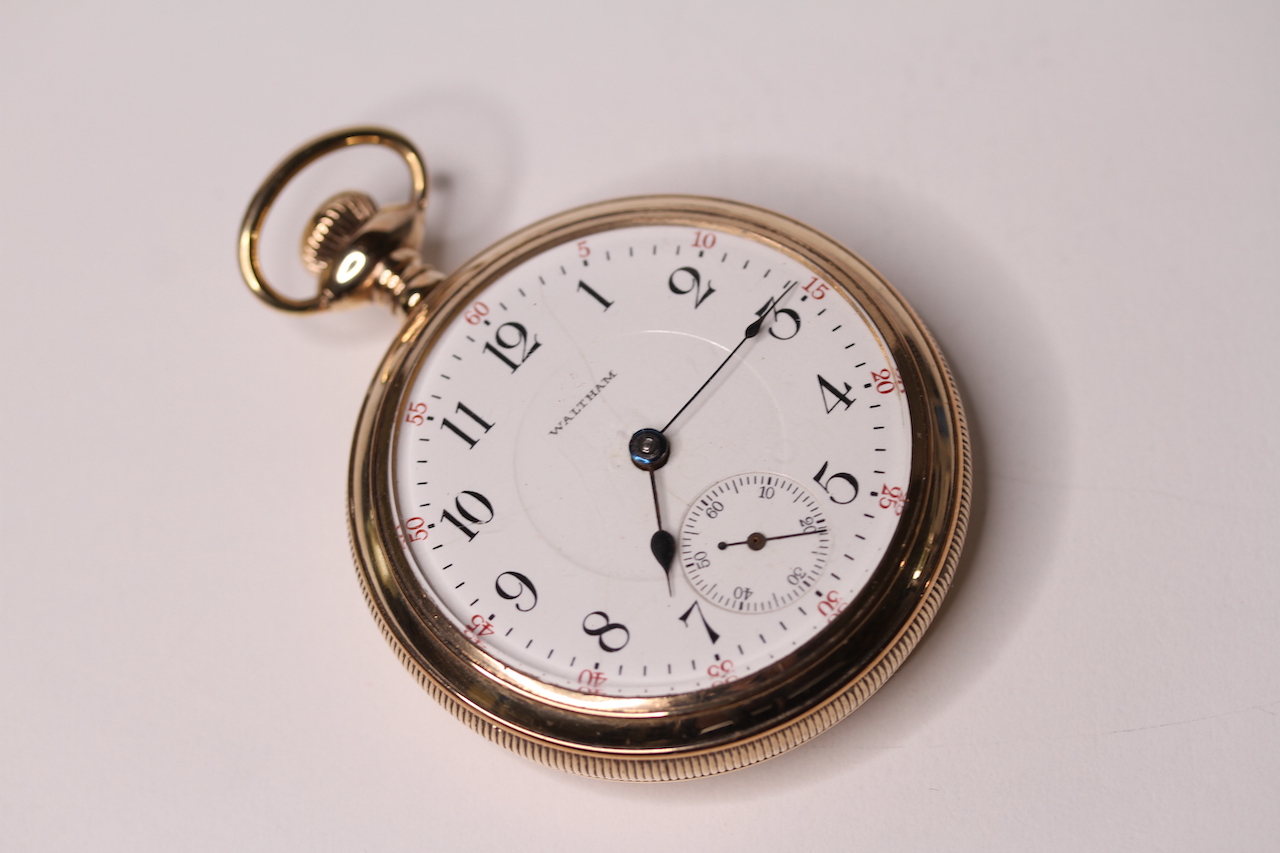 *TO BE SOLD WITHOUT RESERVE*Gents Pocket Watch Waltham USA, Model Number 1883, Year 1907, white dial - Image 2 of 5