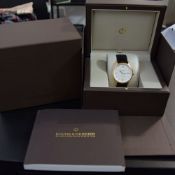 GENTLEMAN'S BAUME & MERCIER CLASSIMA 18K PINK GOLD, REF. MOA10037, JUNE 2017 BOX AND PAPERS,