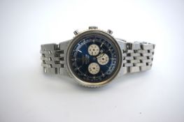 * FOR PARTS* BREITLING NAVITIMER REFERENCE A35350 WITH BREITLING SERVICE BOX, blue dial,, rotating