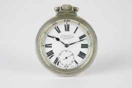 VINTAGE WINEGARTENS RAILWAY REGULATOR POCKET WATCH, circular white dial with black roman numeral