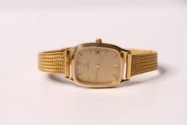 *TO BE SOLD WITHOUT RESERVE*LADIES ZENITH VINTAGE WRISTWATCH, oval champagne dial with hour markers,
