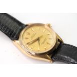 VINTAGE 1956 18CT ROLEX OYSTER PERPETUAL CHRONOMETER REFERENCE 6567, champagne dial with gold