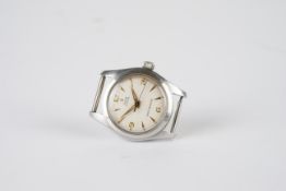 MID SIZE TUDOR OYSTER WRISTWATCH, circular off white dial with rose gold tone hour markers and