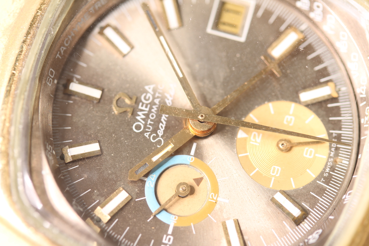 VINTAGE 1970S OMEGA SEAMASTER AUTOMATIC 'JEDI' REFERENCE 176.005, grey cushion stepped dial, - Image 4 of 7