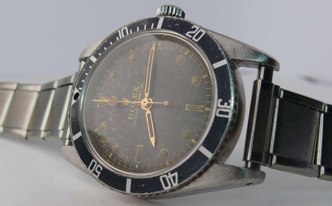 Vintage Early Rolex Submariner BREVET + 6205. Both numbers clearly legible. Original dial and - Image 2 of 10