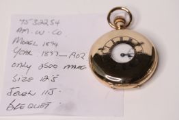*TO BE SOLD WITHOUT RESERVE*Gents Pocket Watch Half Hunter, Model Number 1894, Year 1897 - 1902