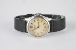GENTLEMENS ROLEX OYSTER WRISTWATCH REF. 6244, circular patina dial with applied hour markers and