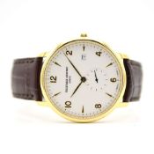 ***TO BE SOLD WITHOUT RESERVE***GENTLEMAN'S FREDERIQUE CONSTANT SLIMLINE DATE GOLD PLATED, SWISS