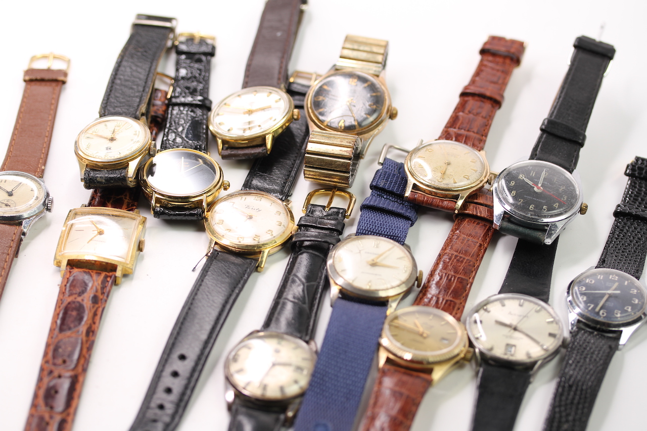 *TO BE SOLD WITHOUT RESERVE* 14 MECHANICAL WRISTWATCHES, INCLUDING ACCURIST, ARGONAUT AND LING,