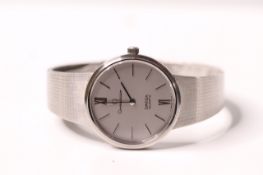 *TO BE SOLD WITHOUT RESERVE*OMEGA CONSTELLATION QUARTZ WRISTWATCH, circular silver dial with hour