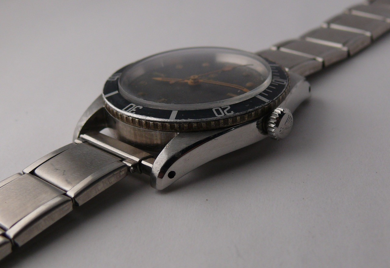 Vintage Early Rolex Submariner BREVET + 6205. Both numbers clearly legible. Original dial and - Image 6 of 10