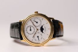 GENTLEMEN'S AUDEMARS PIGUET QUANTIEME PERPETUAL AUTOMATIQUE, 18K YELLOW GOLD, REF. 25657/002BA,